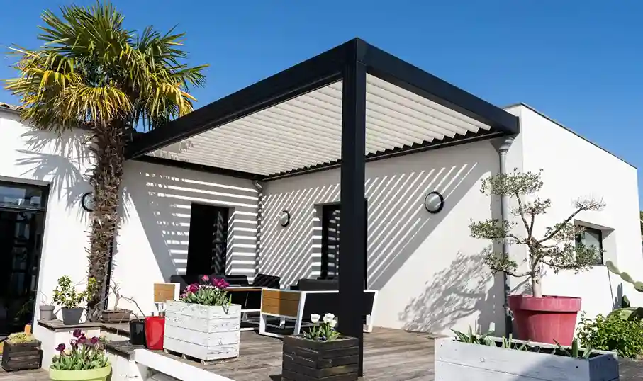 Custom Metal Pergola in UAE| EXIT™ – Heat-Resistant & Low Maintenance