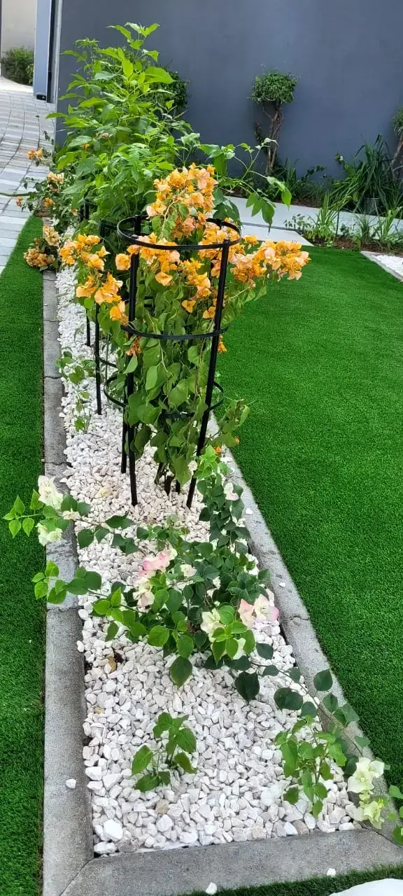 Lush green artificial grass for home gardens in UAE