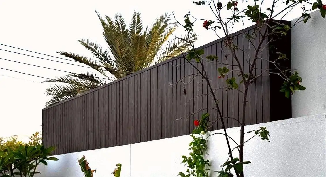 Weatherproof WPC wall cladding for indoor and outdoor applications in UAE