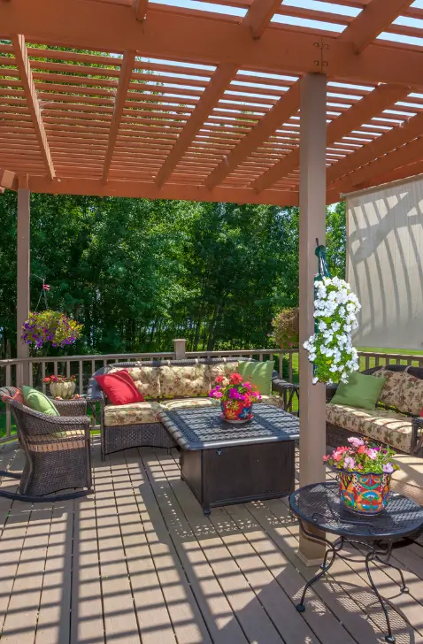Modern WPC Pergola Installation in Dubai | EXIT UAE – UV-Resistant & Low Maintenance