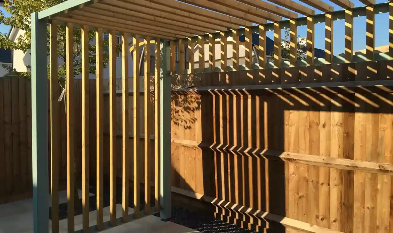 Modern WPC Pergola Installation in Dubai | EXIT UAE – UV-Resistant & Low Maintenance