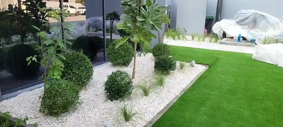 Artificial turf landscaping Dubai installation | EX-IT UAE