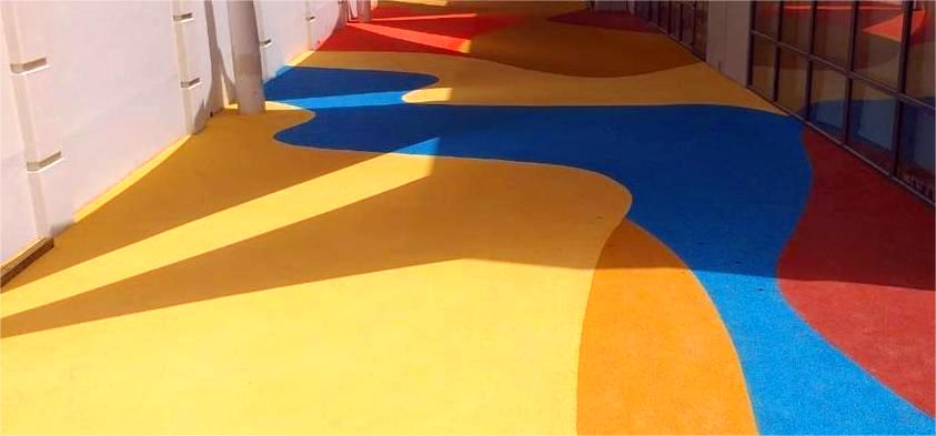 Durable EPDM rubber flooring for playgrounds and sports courts in UAE